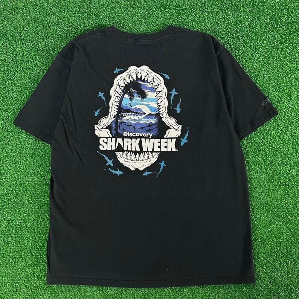 Crazy Shirts Hawaii Discovery Channel Shark Week Promo Graphic Tshirt